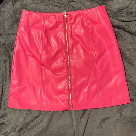 Barbie Pink Faux Leather Shirt - Picture 2 of 2